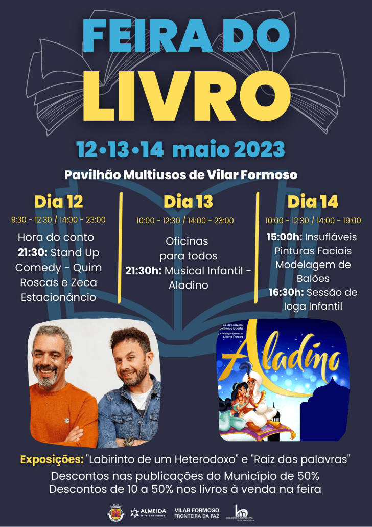 Cartaz Feira Livro Png