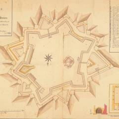 2planta Da Praça De Almeida Com Obras Interiores E Exteriores Addicionadas E De Termindas Pelo Engenheiro Mor Manuel De Azevedo Fortes