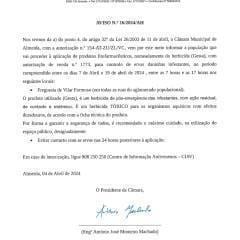 Aviso N 16 2024 Herbicida