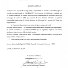 AVISO Nº 4/2025/AH