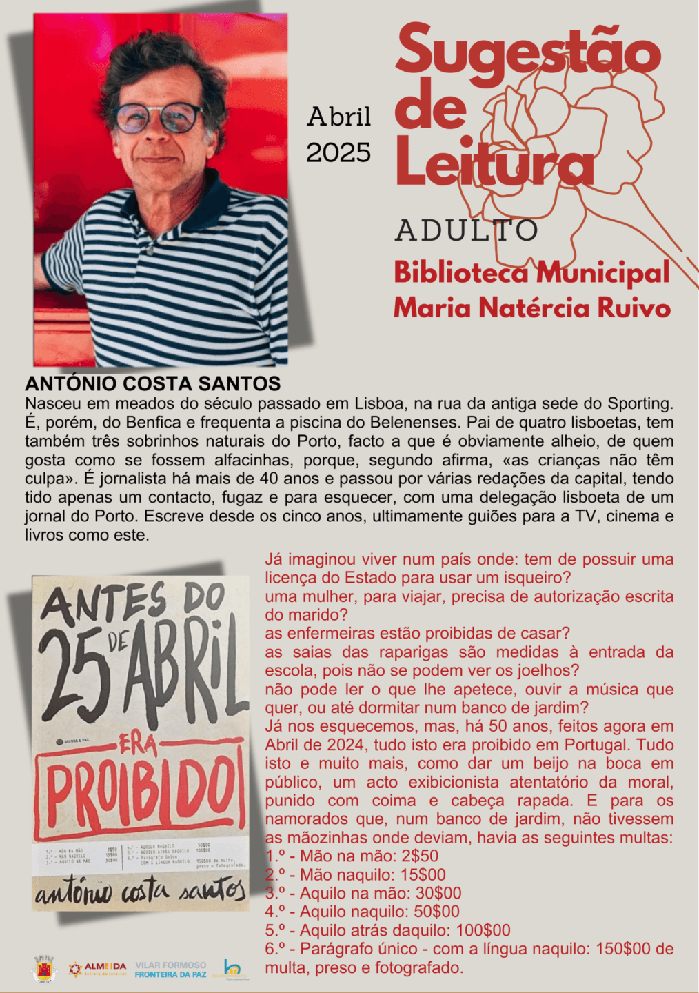 Sugestões de leitura | Mês de Abril