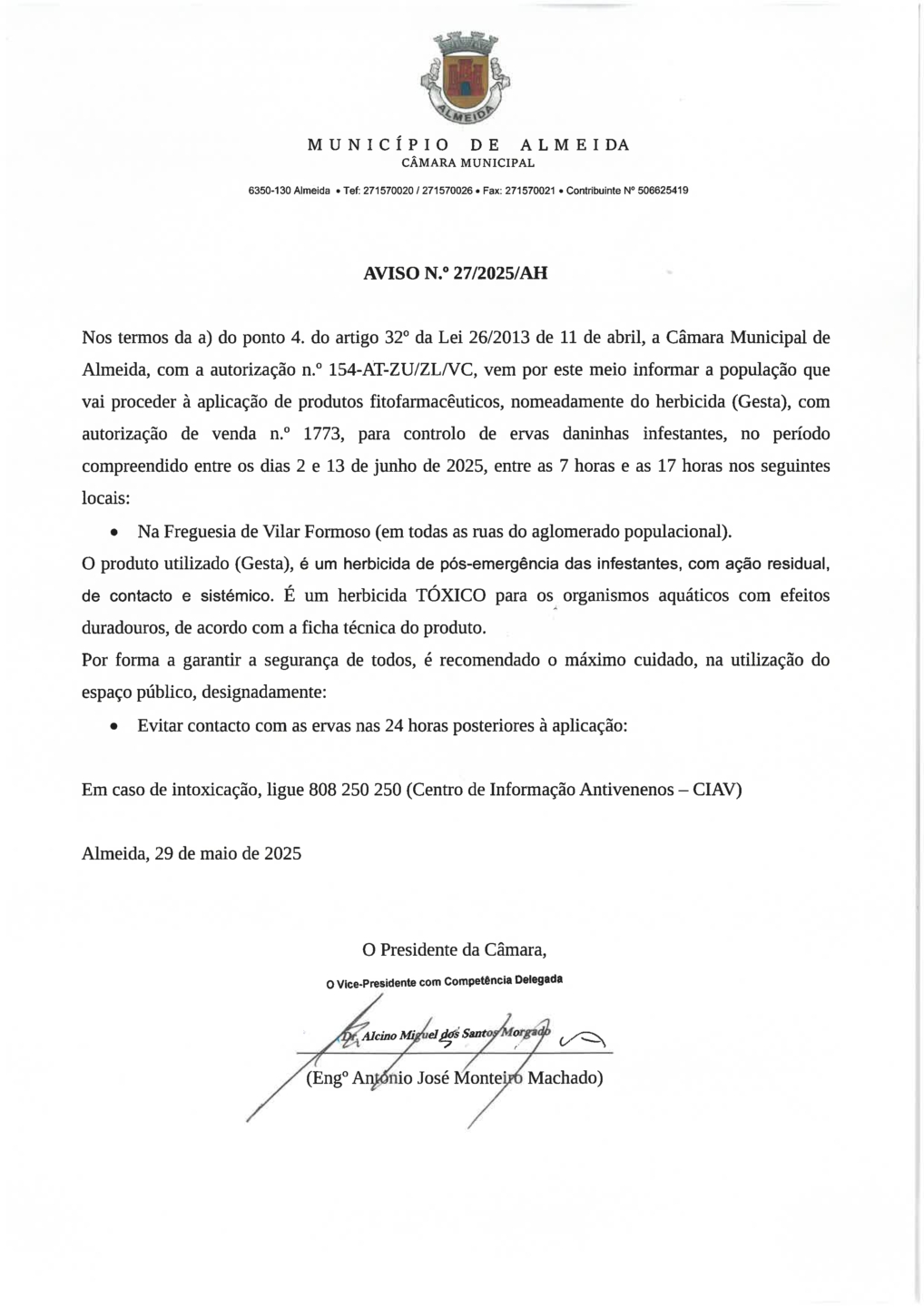 Aviso N 27 2025