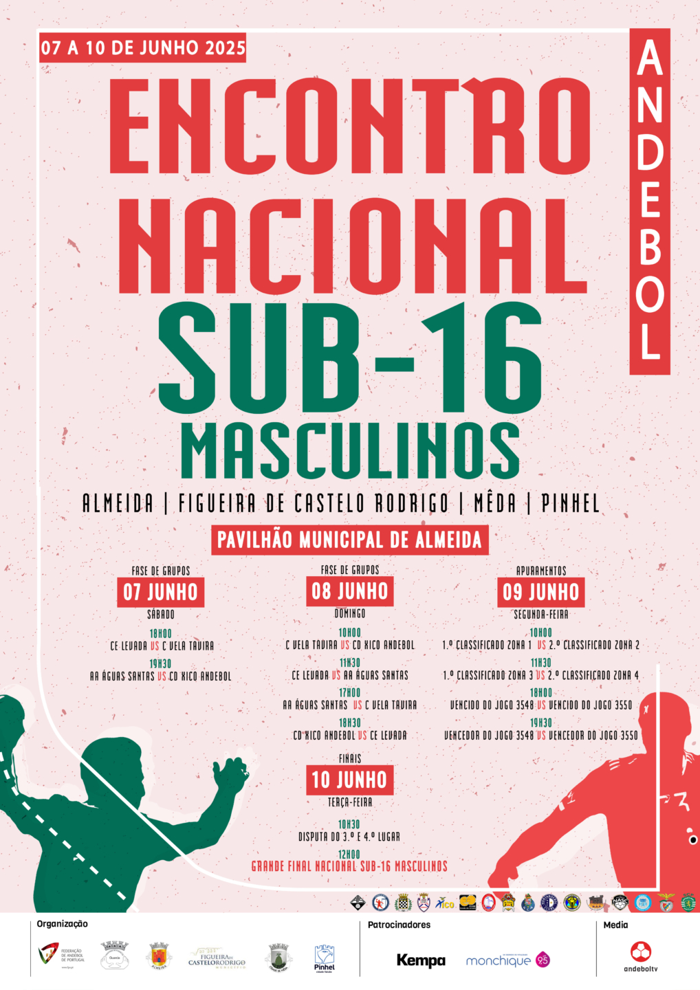 Calendario Jogos Encontro Nacional Sub16