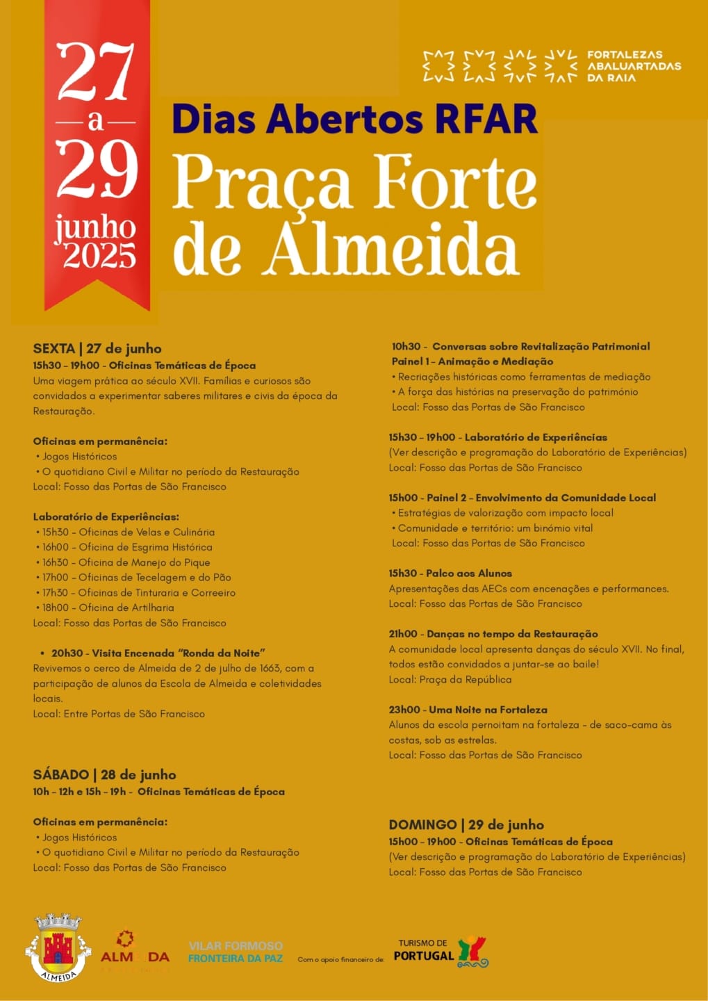 “Sabias que a 2 de Julho de 1663...” Rota das Fortalezas Abaluartadas da Raia – Dias Abertos RFAR
