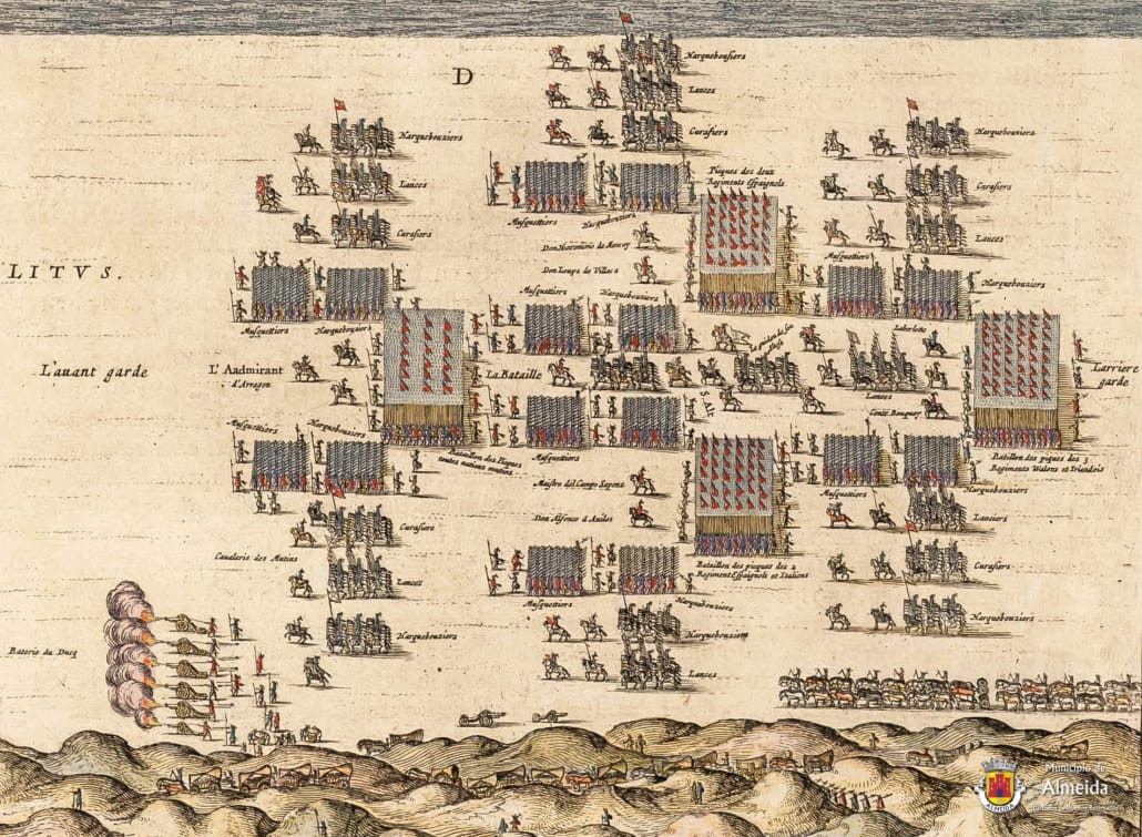 O Cerco De 1663 Tercio Espanhol Em Marcha Gravura