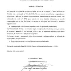 Aviso N 32 2025 Herbicida