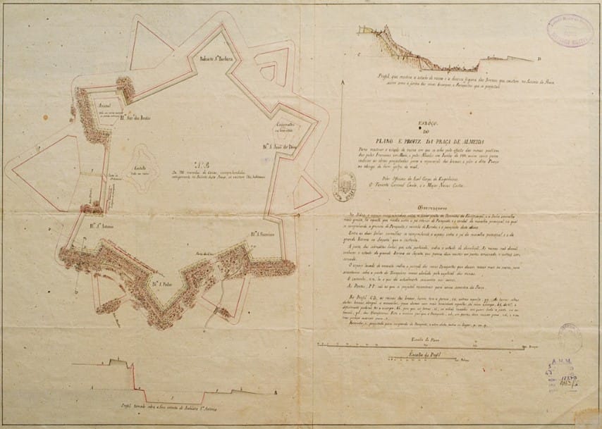 5 Esboço Do Plano E Profiz Da Praça De Almeida,