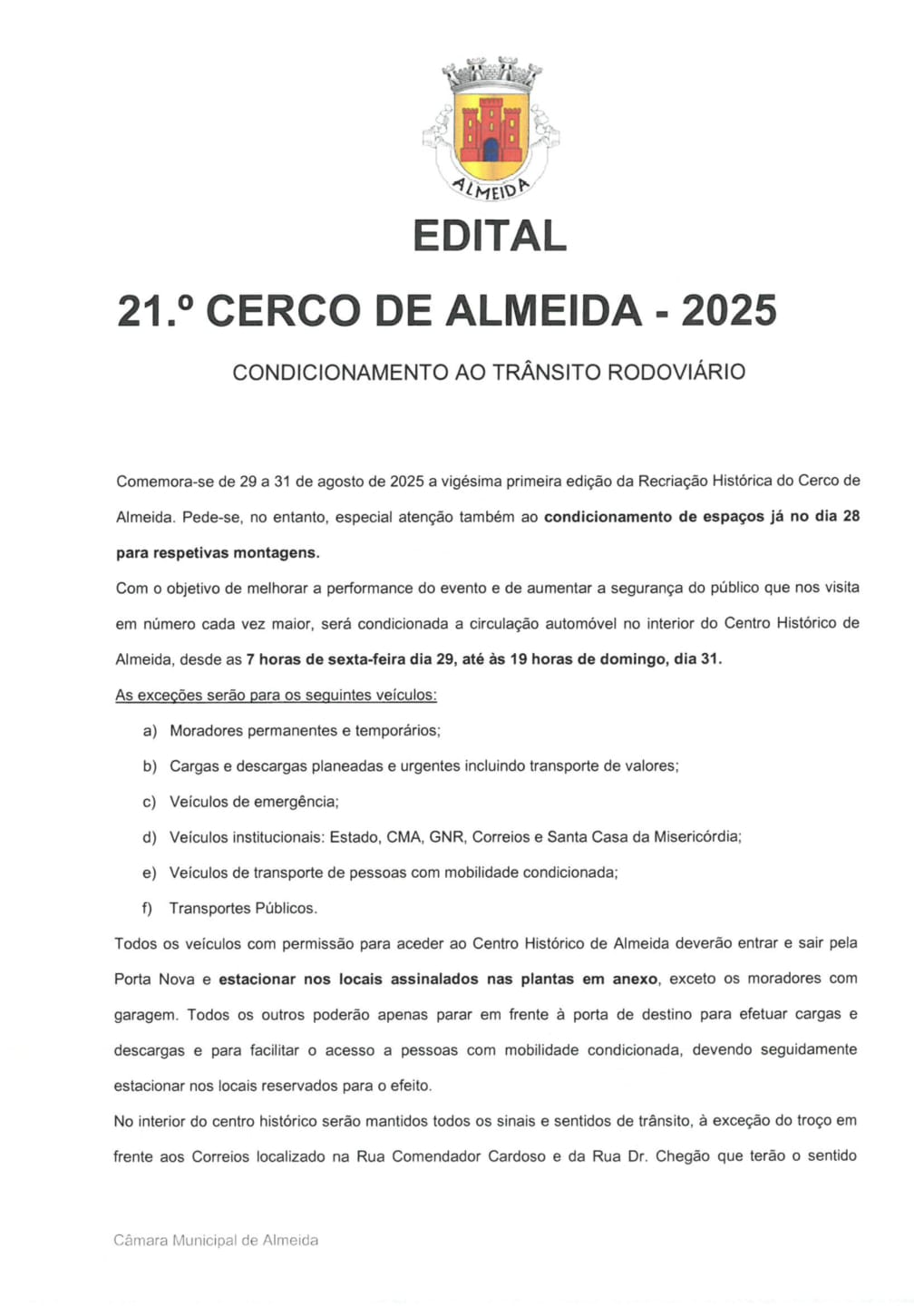 Edital Cerco Almeida 2025