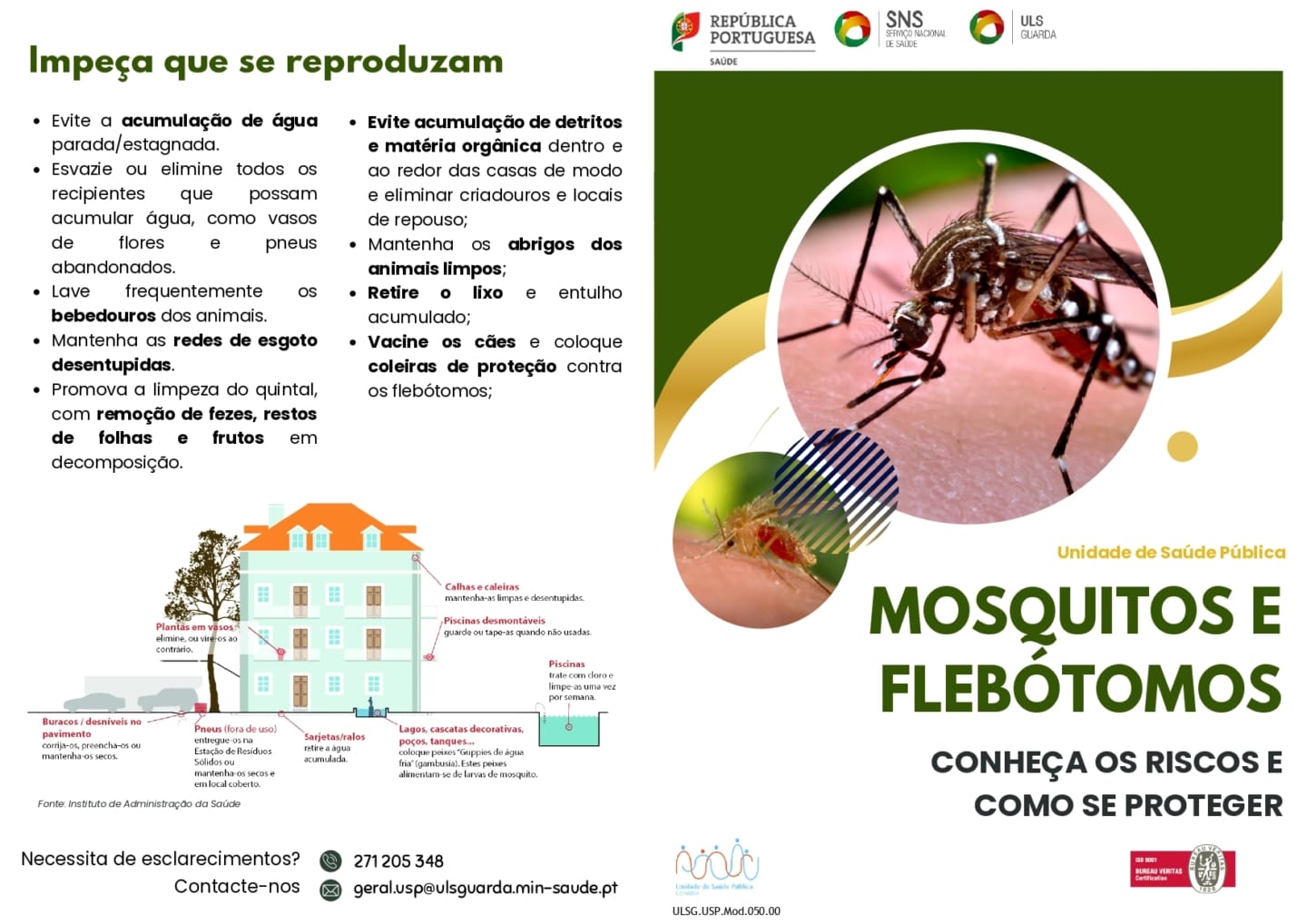 Folheto Mosquitos E Flebotomos, Conheca Os Riscos E Como Se Proteger Page 0001