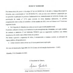 Aviso N 41 2025 Herbicida