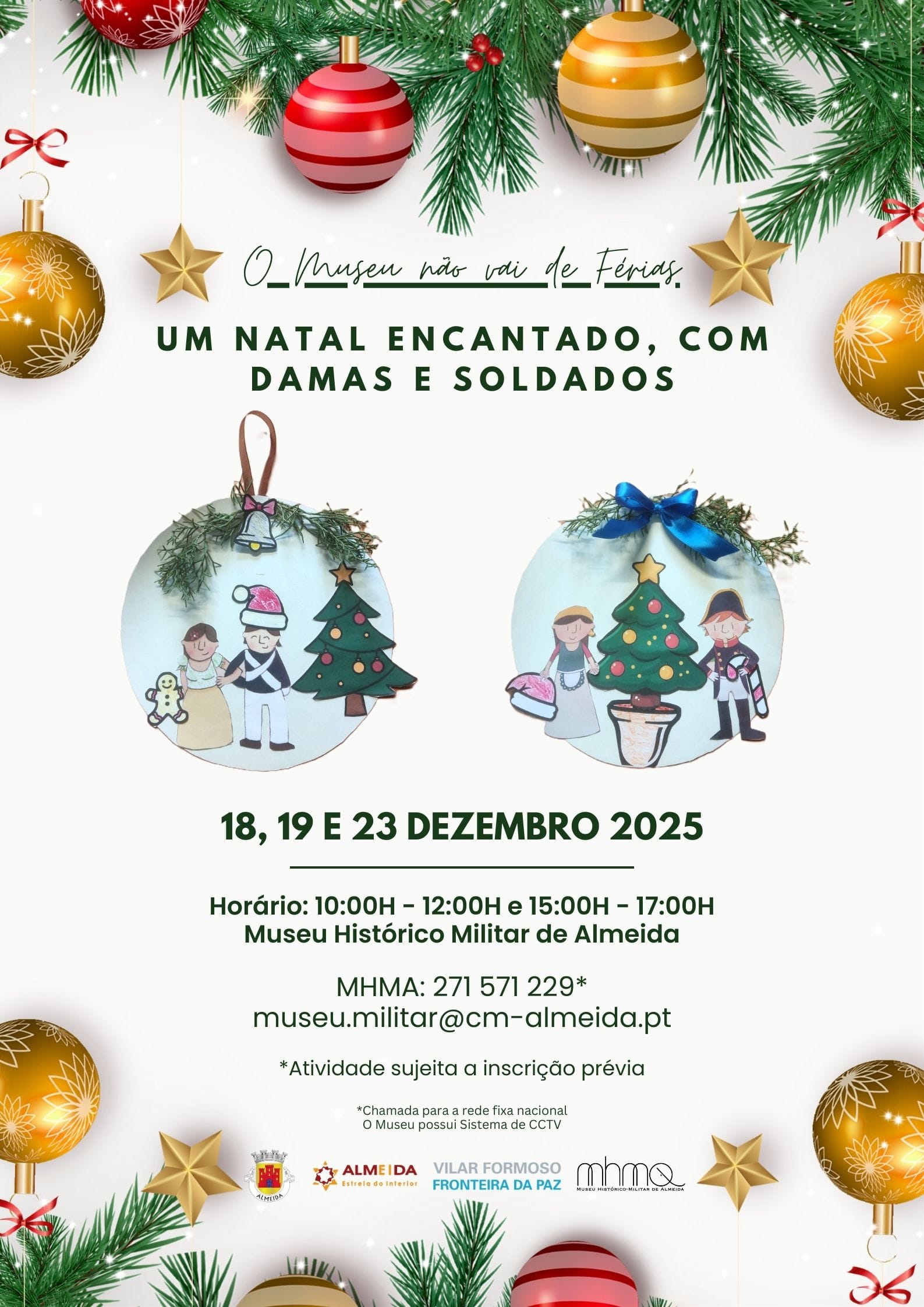 Green White Simple Merry Christmas Poster (portrait) (1)