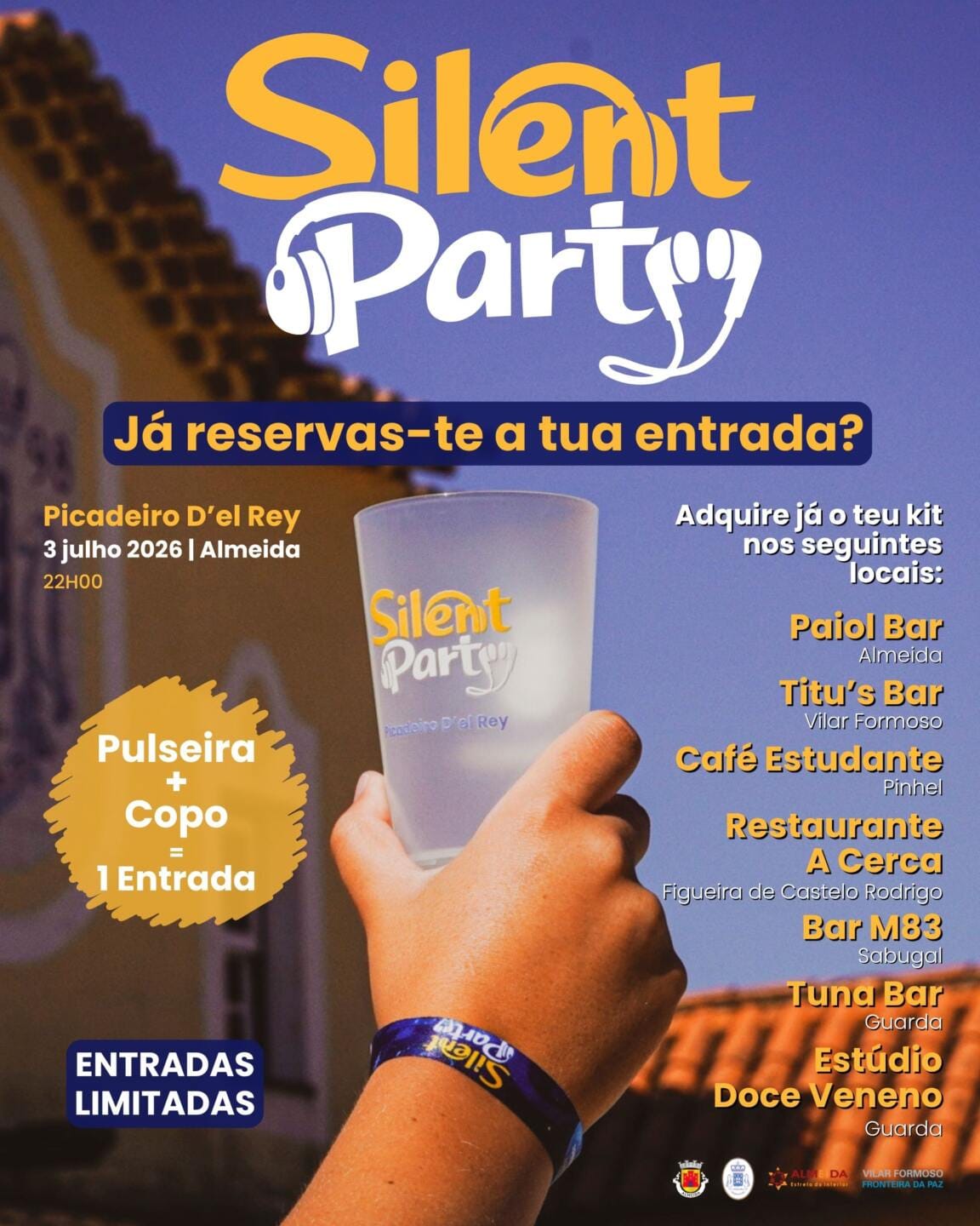 Pub Pulseiras + Copo Silent Party