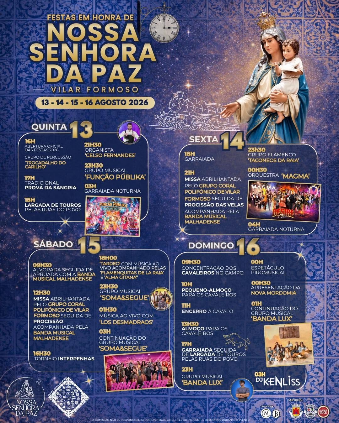 𝗙𝗲𝘀𝘁𝗮 𝗲𝗺 𝗛𝗼𝗻𝗿𝗮 𝗱𝗲 𝗡𝗼𝘀𝘀𝗮 𝗦𝗲𝗻𝗵𝗼𝗿𝗮 𝗱𝗮 𝗣𝗮𝘇 𝟮𝟬𝟮𝟲 - 𝗩𝗶𝗹𝗮𝗿 𝗙𝗼𝗿𝗺𝗼𝘀𝗼